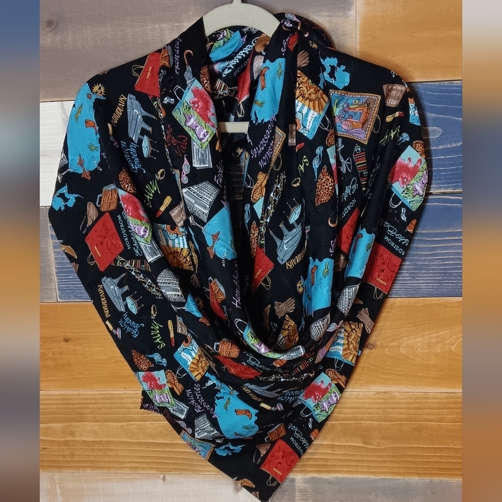 Nicole Miller 1998 Nordstrom Vintage Silk Scarf - Picture 1 of 5
